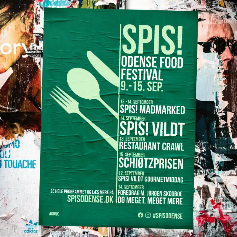 Plakat design I Odense for Spis!